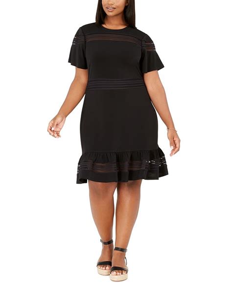 Michael Kors Plus Size Mesh Mix Fit